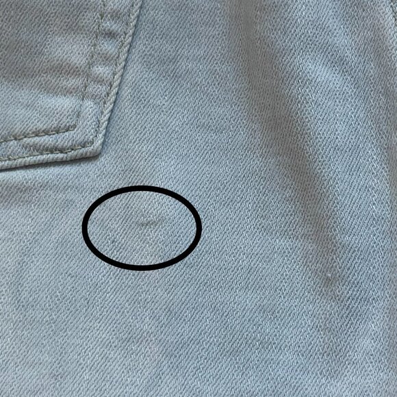 Levi Light Wash High Rise Shorts with Raw Hem Size 30 - Picture 9 of 9